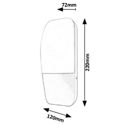 Rabalux - LED Wandlamp voor buiten LED/10W/230V IP65 800lm 4000K