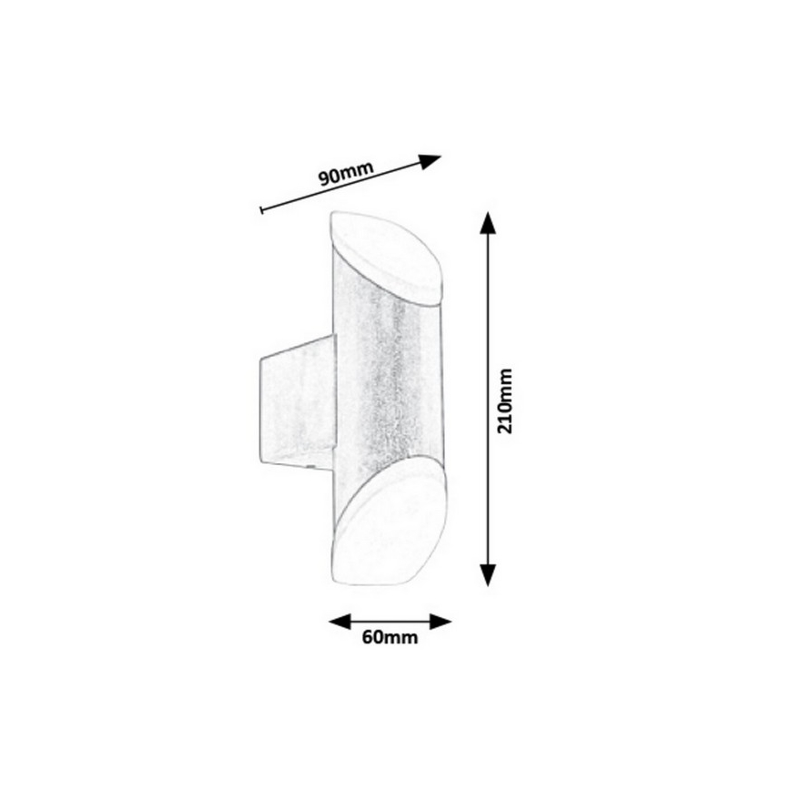 Rabalux - LED Wandlamp voor buiten LED/6W/230V IP44 270lm 3000K