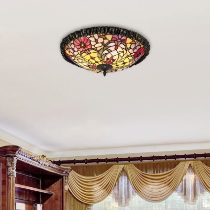 Rabalux - Tiffany plafondverlichting 2xE27/60W/230V