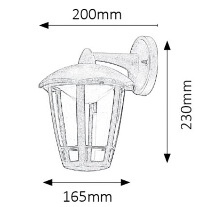 Rabalux - Applique murale LED extérieure LED/8W/230V IP44