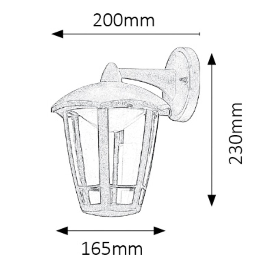 Rabalux - LED Wandlamp voor buiten LED/8W/230V IP44