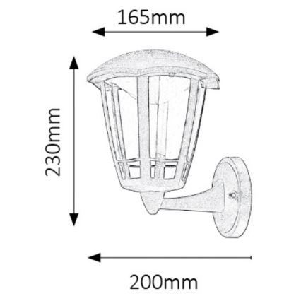 Rabalux - Applique murale LED extérieure LED/8W/230V IP44