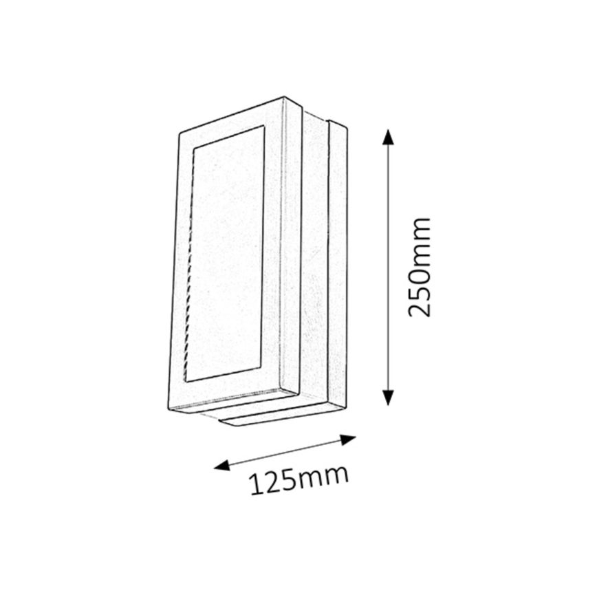 Rabalux - Applique murale extérieure 1xE27/14W/230V IP44