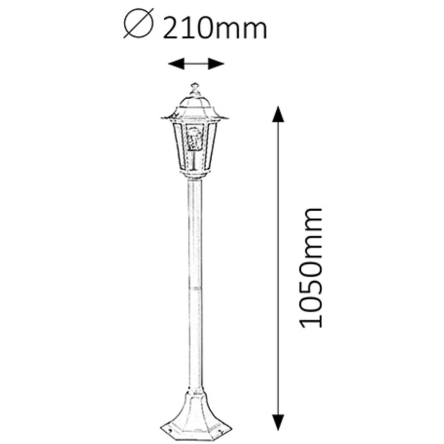 Rabalux - Buitenlamp 1xE27/60W/230V 105 cm