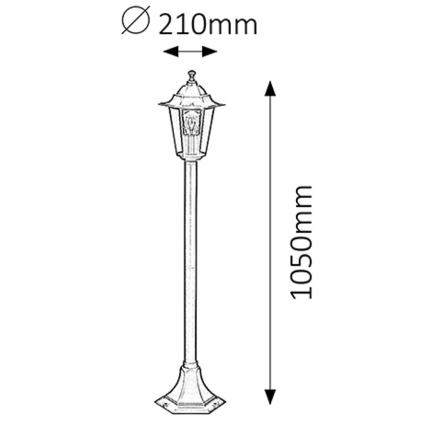 Rabalux - Buitenlamp 1xE27/60W/230V 105 cm