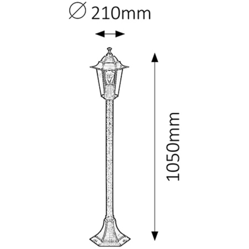 Rabalux - Buitenlamp 1xE27/60W/230V 105 cm