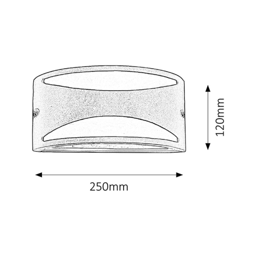 Rabalux - Applique murale extérieure 1xE27/60W/230V IP54