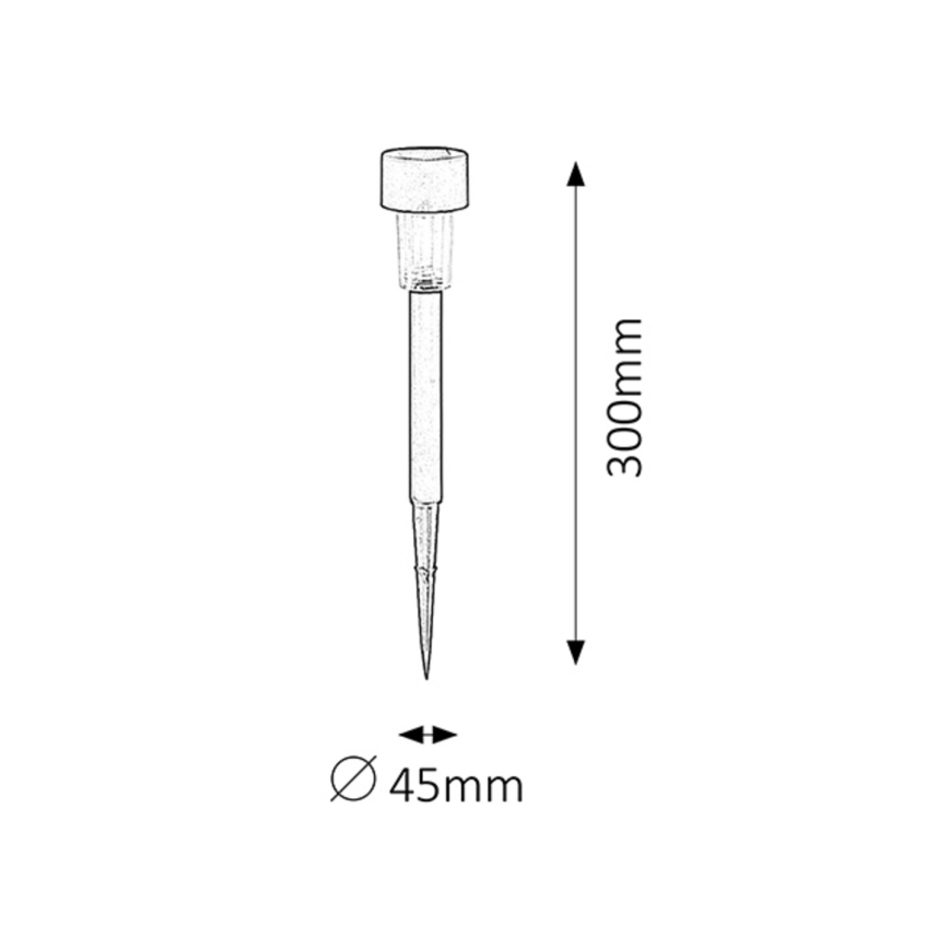 Rabalux - Éclairage solaire LED/0,1W/1,2V IP44 40 mAh