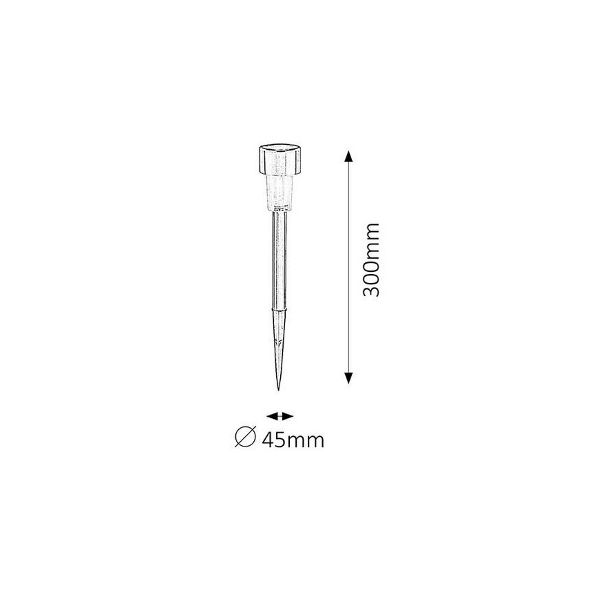 Rabalux - Eclairage solaire LED 1xLED/0,1W/1xNi-MH IP44