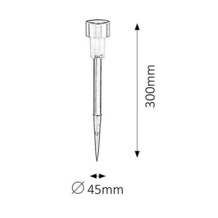 Rabalux 8366 - LED Solar verlichting SOLAR 1xLED/0,1W/2xAAA IP44