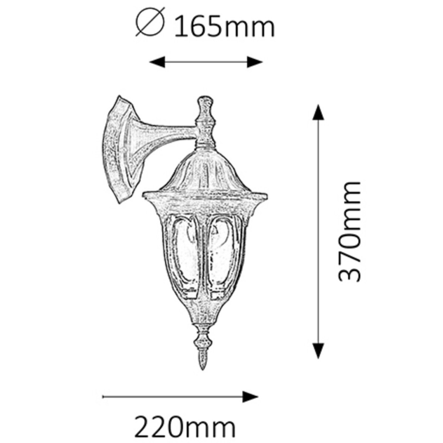 Rabalux - Buiten wandlamp 1xE27/60W/230V
