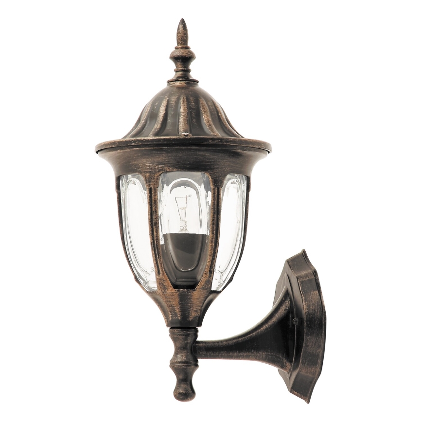 Rabalux - Buitenmuurlamp 1xE27/60W/230V IP43 goud/patina/zwart
