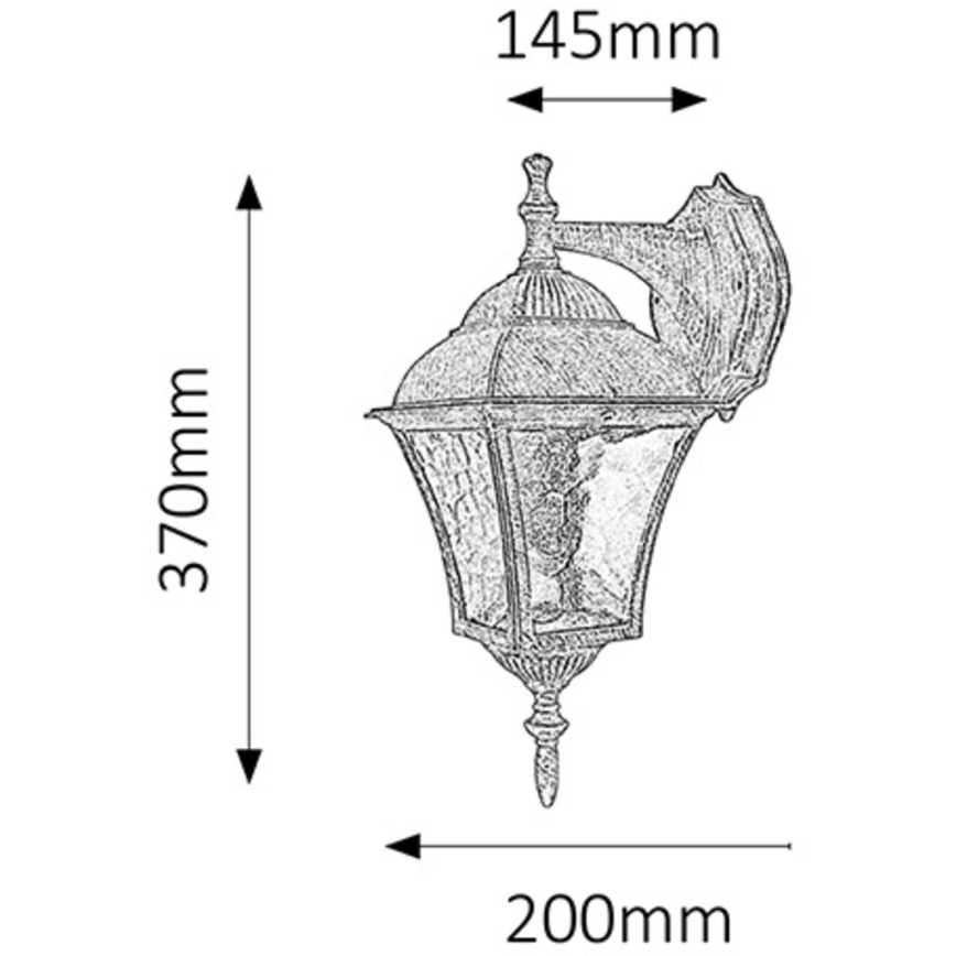 Rabalux - Buiten wandlamp 1xE27/60W/230V IP44