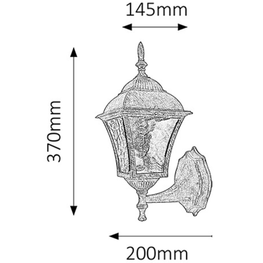 Rabalux 8392 - Buiten wandlamp TOSCANA 1x E27 / 60W / 230V IP44