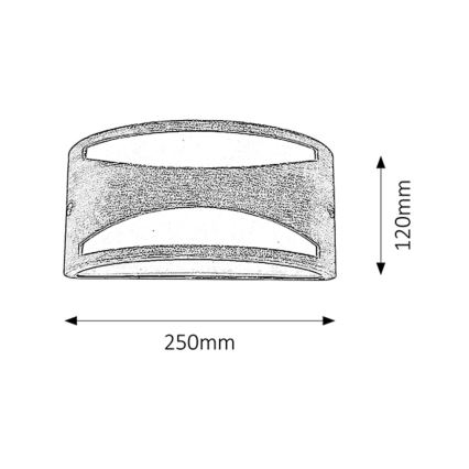 Rabalux - Applique murale extérieure 1xE27/60W/230V IP54