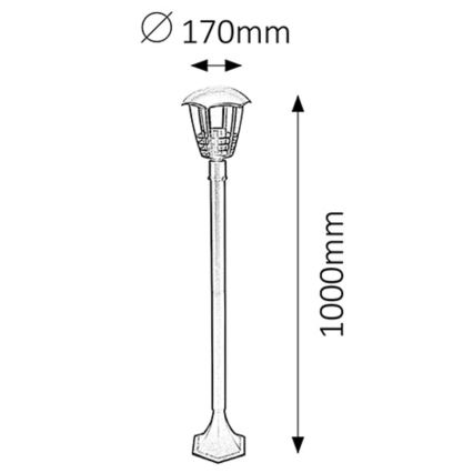 Rabalux - Buitenlamp 1xE27/60W/230V IP44