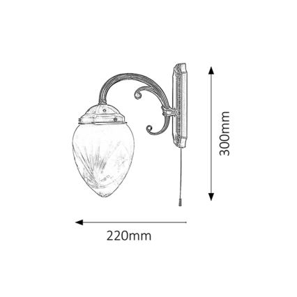 Rabalux 8631 - Applique murale ANNABELLA 1xE14/40W/230V