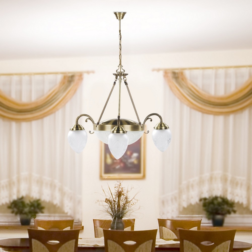 Rabalux 8633 - Hanglamp aan ketting ANNABELLA 3xE14/40W+2xE27/60W
