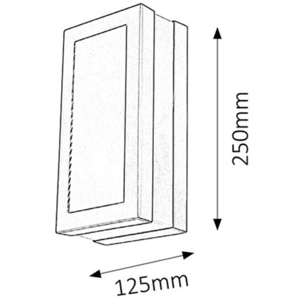 Rabalux - Applique murale extérieure 1xE27/14W/230V IP44