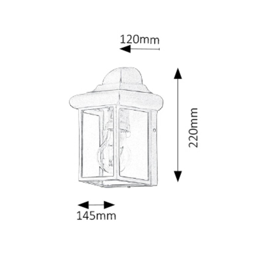 Rabalux - Applique murale extérieure 1xE27/60W/230V IP43 blanc