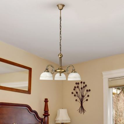 Rabalux 8813 - Lustre avec chaîne FLOSSI 3xE27/40W/230V