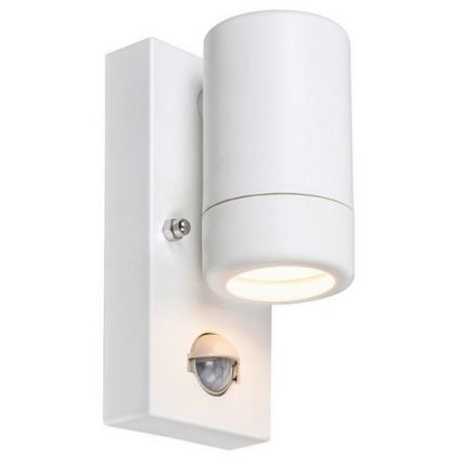 Rabalux - Applique murale extérieur avec détecteur 1xGU10/10W/230V IP44 blanc