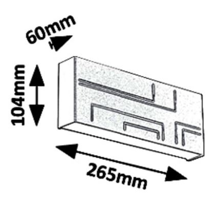 Rabalux 8873 - Applique murale extérieure MARIBOR LED/12W/230V IP65