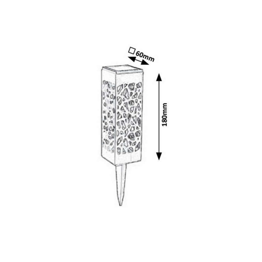 Rabalux - LED Buiten zonne-energie lamp LED/0,16W/1xAA 400 mAh IP24