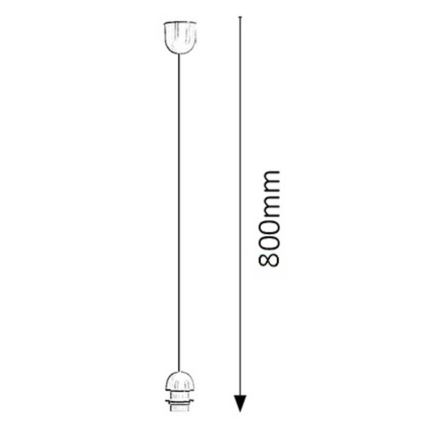 Rabalux - Snoerpendel 1xE27/60W/230V