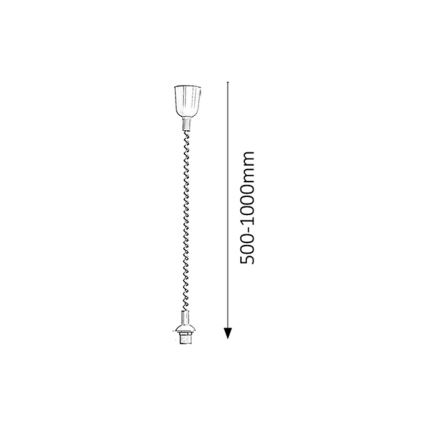 Rabalux - Monture de suspension à hauteur réglable 1xE27/60W/230V