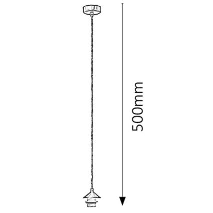 Rabalux 9926 - Snoerpendel FIX 1xE27/60W/230V