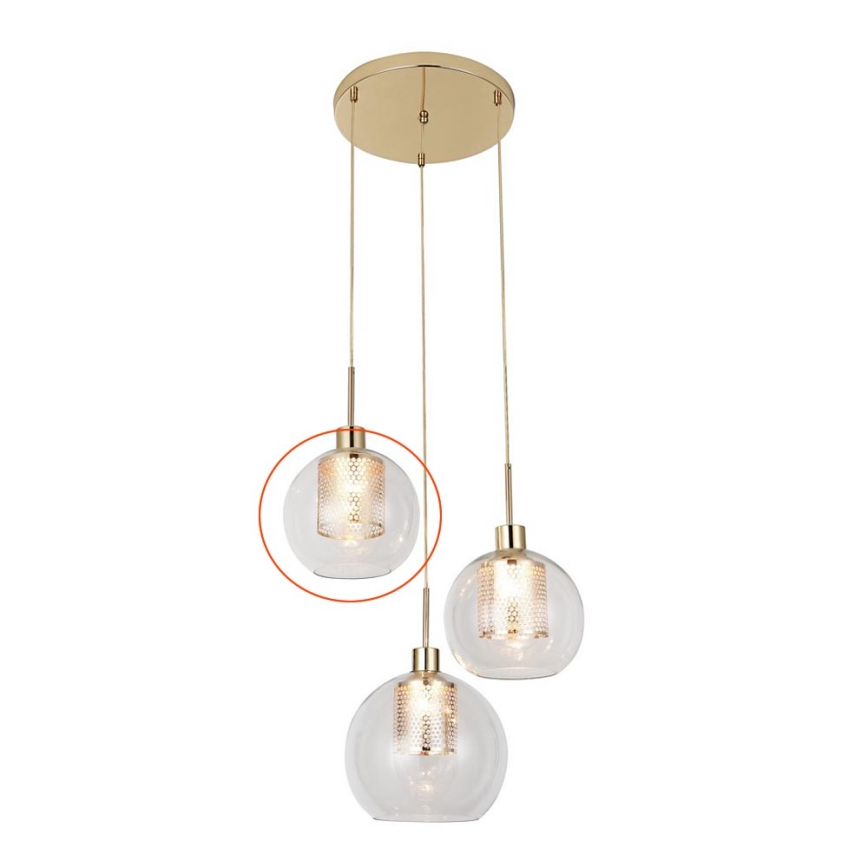 Rabalux - Abat-jour de rechange d. 19 cm transparent