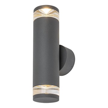 Rabalux - Applique murale extérieure 2x GU10/10W/230V IP54 anthracite
