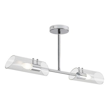 Rabalux - Badkamer hanglamp met vaste pendel 2xE14/12W/230V IP44 glanzend chroom