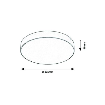 Rabalux - Badkamer LED Plafond Lamp LED/18W/230V 3000-6000K IP44 wit