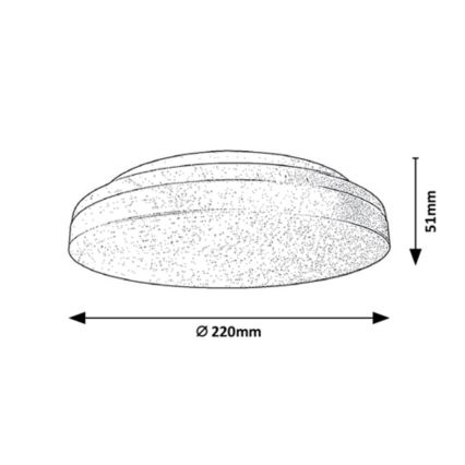 Rabalux - Badkamer LED Plafond Lamp LED/18W/230V IP54 3000K/4000K/6000K