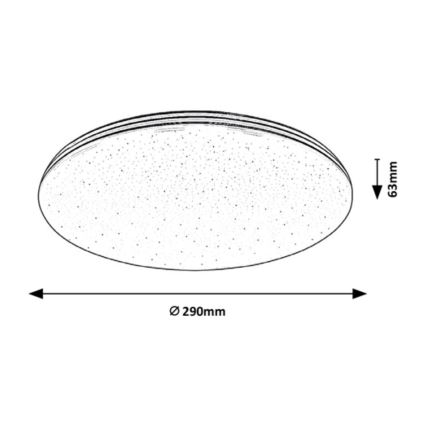 Rabalux - Badkamer LED Plafond Lamp LED/20W/230V IP44