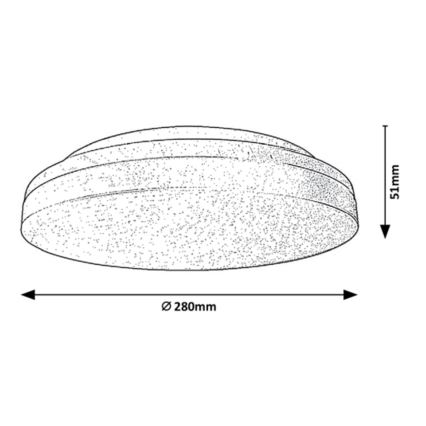 Rabalux - Badkamer LED Plafondlamp LED/24W/230V IP54 3000K/4000K/6000K