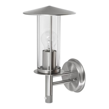 Rabalux - Buiten wandlamp met sensor 1xE27/60W/230V IP44