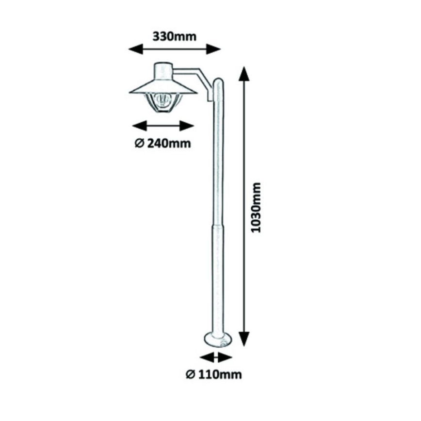 Rabalux - Buitenlamp 1xE27 / 10W / 230V IP44