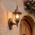 Rabalux - Buitenmuurlamp met sensor 1xE27/60W/230V IP43 goud/patina/zwart