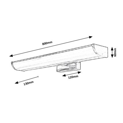 Rabalux - Dimbare LED Badkamer Wand Lamp LED/13,5W/230V IP44