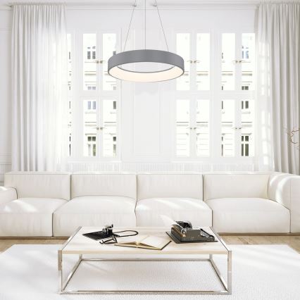 Rabalux - Dimbare LED Hanglamp aan een koord LED/24W/230V rond + afstandsbediening 3000-6000K