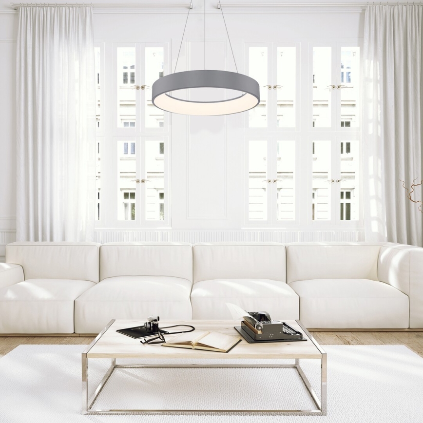 Rabalux - Dimbare LED Hanglamp aan een koord LED/24W/230V rond + afstandsbediening 3000-6000K