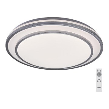 Rabalux - Dimbare LED Plafond Lamp LED/40W/230V 3000-6500K zilver + afstandsbediening