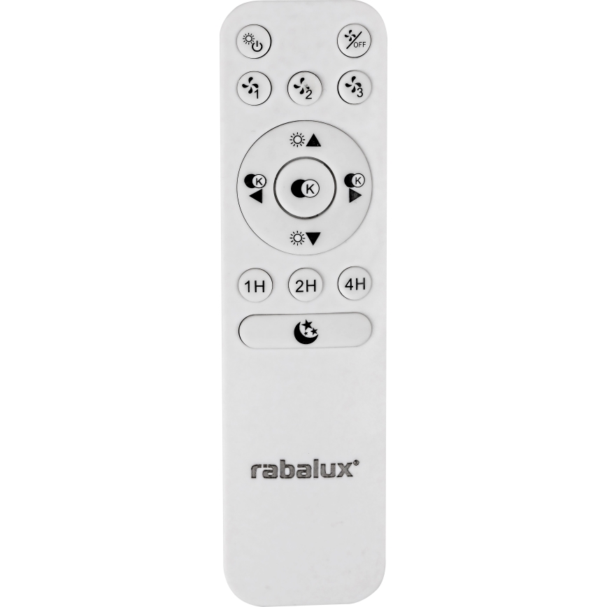 Rabalux - Dimbare LED Plafond Lamp met Ventilator LED/30W/230V + afstandsbediening 3000-6500K