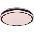 Rabalux - dimbare LED-plafondlamp LED/20W/230V 3000-6500K Ø 38,5 cm zwart + afstandsbediening