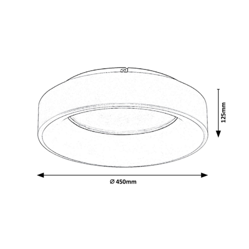 Rabalux - Dimbare LED plafondlamp LED/24W/230V rond 3000-6000K + afstandsbediening