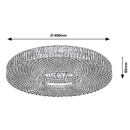 Rabalux - Dimbare LED plafondlamp LED/36W/230V 3000-6000K + afstandsbediening