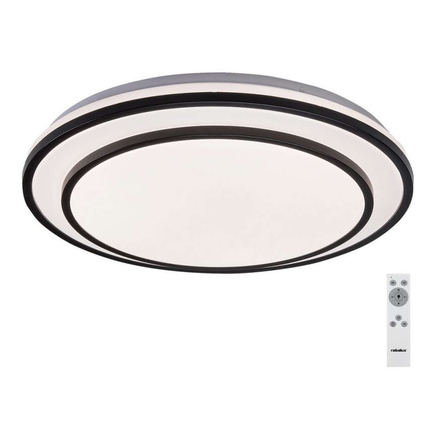 Rabalux - Dimbare LED-plafondlamp LED/40W/230V 3000-6500K zwart Ø 49 cm + afstandsbediening